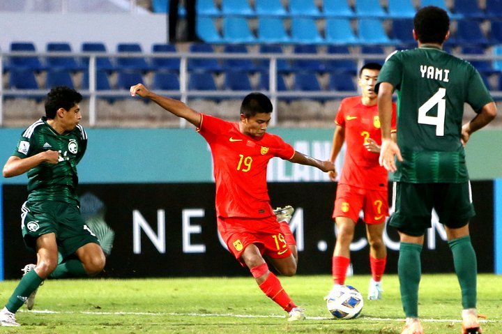 U17男足亚洲杯：中国队逆转胜沙特 晋级半决赛