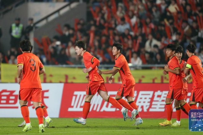U17男足亚洲杯：中国队逆转胜沙特 晋级半决赛